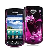 Purple Love Design Crystal Hard Skin Case Cover for Samsung Gem i100 New By ....