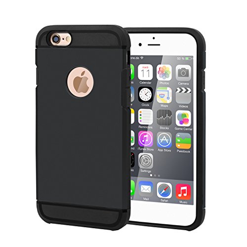 iPhone 6 Case,iPhone 6s Case,SGIN - Heavy Duty,Anti-Scratch,Shock-Absorption and Full Matte Soft Touch Slim Protective Cover Case for iPhone 6/iPhone 6s 4.7 Inch Screen(Black)