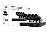 500GB DVR CCTV 4 Colour Camera Weatherproof Security System Complete Kit