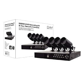 500GB DVR CCTV 4 Colour Camera Weatherproof Security System Complete Kit