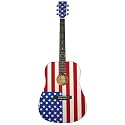 Dreadnaught Acoustic Guitar - US Flag
