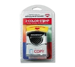 COS032944 - ACCUSTAMP Pre-Inked 2-Color PAID Stamp
