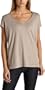 7 For All Mankind Women's Cocoon Slub V-Neck,Cork,X-Small