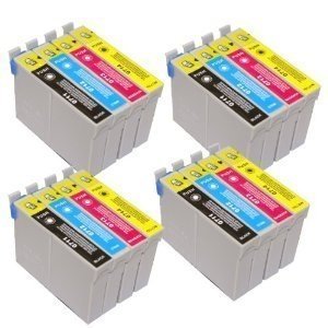 T 715 - 4 sets of 4 Multipack Epson Compatible Ink Cartridges for Epson SX215 - ALSO COMPATIBLE WITH D120, D78, D92, DX400, DX4000, DX4050, DX4400, DX4450, DX5000, DX5050, DX6000, DX6050, DX7000, DX7400, DX7450, DX8400, DX8450, DX9400F, S20, S21, SX100, SX105, SX110, SX115, SX200, SX205, SX209, SX210, SX215, SX400, SX405, SX410, SX415, SX515W, SX600FW, SX610FW, BX300F, BX310FN, BX600FW Printers - Latest Version Double Capacity Inks - T715 T891 T892 T893 T894 T895 T711 T712 T713 T714 T715 (Contains 4x : T711 T712 T713 T714) - Cyan / Magenta / Yellow / Black - Multipack ***By TriINKS***