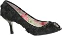Poetic Licence Women's Wedding Date Peep Toe Pump,Black,7.5 M US