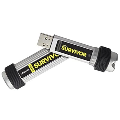 Corsair Flash Survivor CMFSV3B 64GB USB 3.0 Flash Drive (Aluminium/Black)