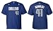 Dirk Nowitzki Dallas Mavericks Youth Blue NBA Two Sided T Shirt By Adidas (L=16-18)