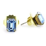 Sorrelli Meadow Mist Petite Crystal Stud Gold-Tone 
