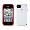 Speck Products CandyShell Satin Case for iPhone 4/4S, Carrying Case - Retail Packaging, 1-Pack (White/Pomodoro)