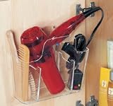Hair Dryer Organizer (Clear) (8-1/4"H x 9-1/2"W x 4-1/2"D)
