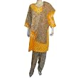 Indian Salwar Kameez Cotton Embroidered Dress Size (L/42)