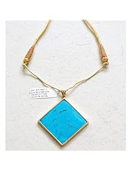 18kt Gold Diamond Pave Gemstone Pendant Jewelry