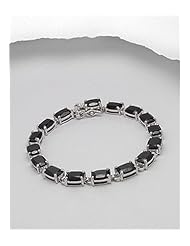 Smoky Quartz Bracelet In 92.5 Sterling Silver