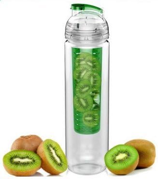 Fruit Infuser Sports Water Bottle 28 Ounce with with Bonus PDF of 130 Infused Water Recipes!