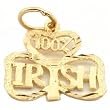 100% Irish Charm 14k Gold 13mm