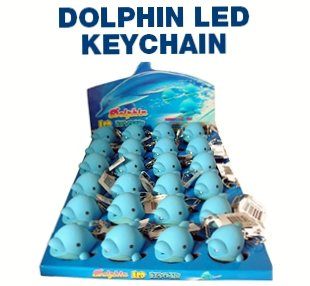 Dolphin Keychain - With LED Light and Sound Fx