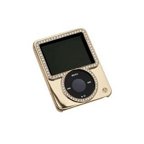 Gilty Couture Schale f&uuml;r iPod nano 2G (Schiebedesign,14 Karat vergoldet), klare Steine (UK Preisvergleich