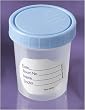 Polypropylene Specimen Container, Specimen Container, 4oz, Sterile Fluid Path, in Poly-Bag (100 Each/Case)