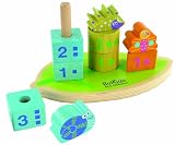 Boikido Eco-Friendly Wooden Stack And Count Shapes