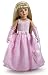 Pink Romance Doll Outfit ~ Includes Dress Sprinkled with Crystals, Silver Sandals, Gloves, Bag and Jewels ~ fits the 18 inch Slim all Vinyl Dolls like Carpatina, Stardust Classics and Magic Attic