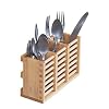T&G Woodware Cutlery Holder in Hevea Wood for use with Folding Plate Rack 10091