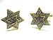 Gold Jewish Star of David Cufflinks