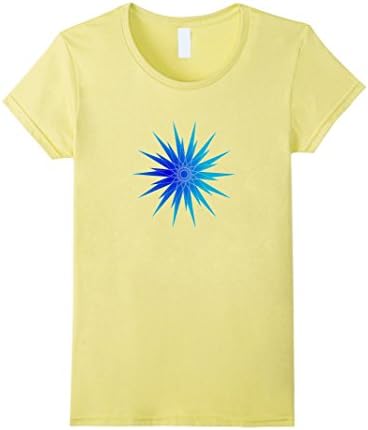 Women's Energy Chakra T Shirt - Power Sacred Geometry Spirituality Large Lemon