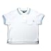 E-Land - Boys Short Sleeve Terry Cloth Polo Shirt, White, Light Blue