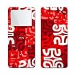 Swanky Red - Apple iPod nano 1G (1st Generation) 1GB/ 2GB/ 4GB Protector Skin Decals - Faceplates