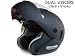 DOT APPROVED - MOTORCYCLE FLIP UP MODULAR HELMET DUAL VISOR (CLEAR & SMOKE) MATTE FLAT BLACK SPORT STREET BIKE CRUISER SNOWMOBILE HELMET - LARGE