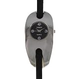 Montre argent&eacute;e bracelet cuir fin