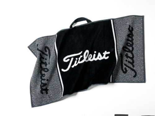 TITLEIST Golftuch Towel Players, schwarz/grau