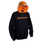 Cincinnati Bengals NFL "Helmet" Hooded Fleece Pullover (Black)