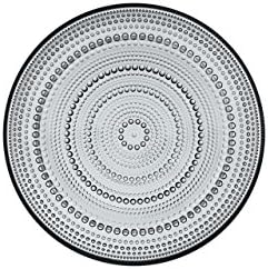 (Set of 4) Iittala Kastehelmi Plate Gray 9.75" x 1"