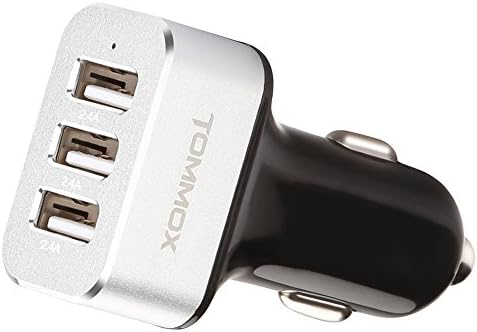 Car Charger, TOMMOX 3 Smart Port Car Charger (7.2A 36W) for iPhone 6s 6 Plus 5s, iPad Air 2 Pro mini 4 3, Galaxy S6 Edge Plus Note 5 4 S5 Tab S, LG G4 G3, HTC One M9, Nexus 6P 5X, Sony Xperia and More
