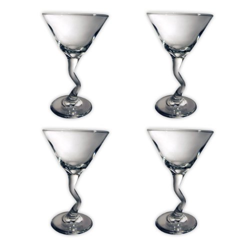 Libbey Charisma Z-Stem Martini Glasses - 4 Piece Set