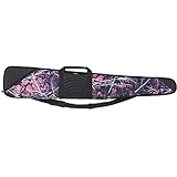 Bulldog Cases Pinnacle Black Leather Shotgun Case, Muddy Girl Camo with Black Trim, 52-Inch