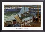 Produkt-Bild: Pierre Bonnard Poster Kunstdruck und Holz-Rahmen - En Yacht (70 x 50cm)