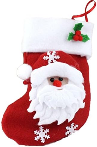 Zmike Hot Christmas Stocking Xmas Hanging Decoration Party Ornament (Red A)