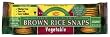 Brown Rice Snaps, Vegetable with Organic Brown Rice, 3.5-Ounce Packs (Pack of 12)