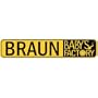 " BRAUN BABY FACTORY " STREET SIGN