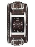 GUESS? Men's 66391G Brown Leather Watch