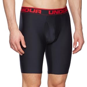 Under Armour Original Boxerjock 9 Inch Extented Boxer Brief - Black, Medium