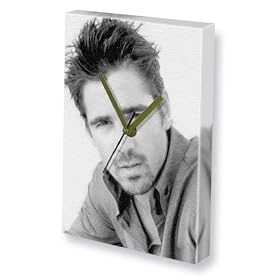 COLIN FARRELL - Canvas Clock (A4 - Signed by the Artist) #js001