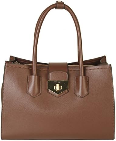 Mllecoco Ladies High-end Fashion Structured Turn Lock Divided Compartments Tote Bag Handbag ML-2738 (Coffee)