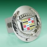Cadillac Old Style Chrome Logo Tow Hitch Cover Plug