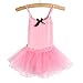 ROPALIA Girls Party Ballet Tutu Dance Dresses Kids Leotard Sleeveless Skirt