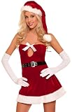 Seven Til Midnight Women's Jingle All The Way Santa,Red,Medium