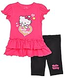 Hello Kitty Rainbow Heart 2 Piece Outfit    fuschia, 6x