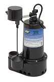 Superior Pump 92352 4/10 HP Cast Iron Sump Pump Side Discharge with Vertical Float Switch